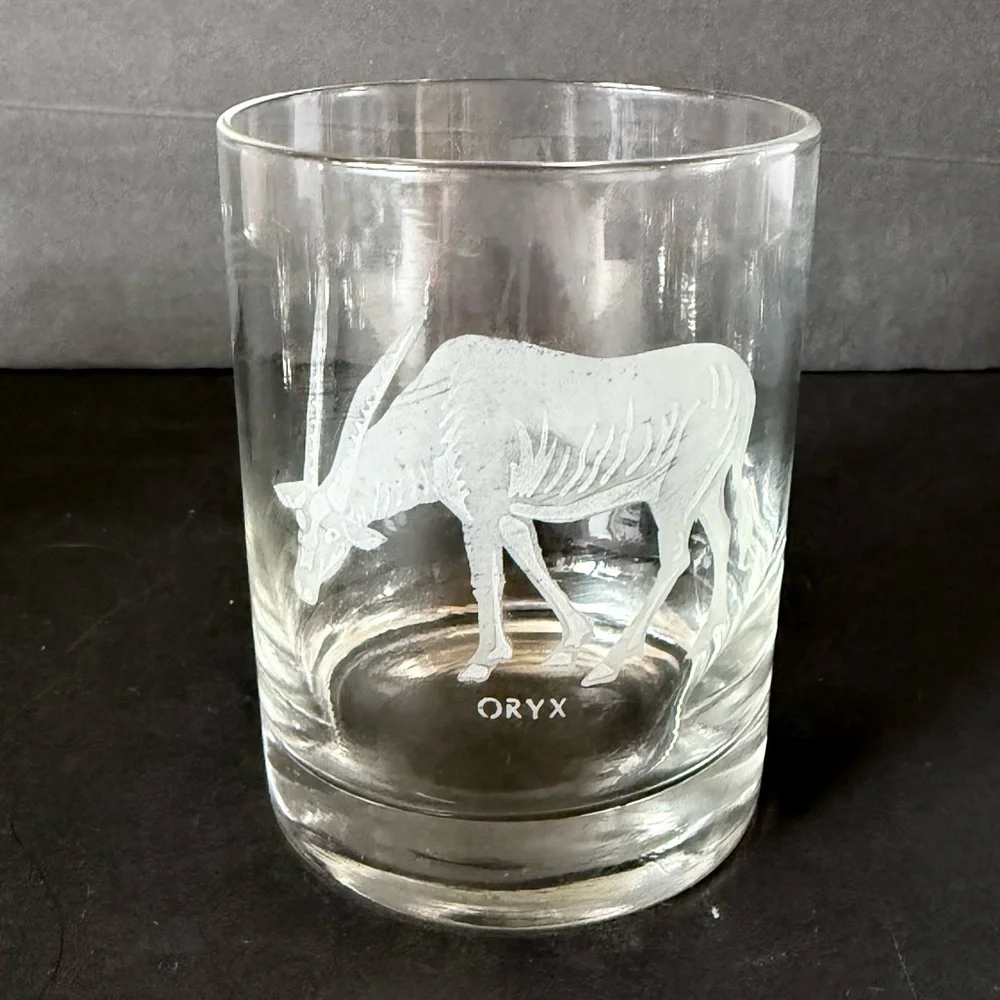 Georg Jensen “Endangered Species” Etched Whiskey Glasses 1970s Denmark– Set of 4